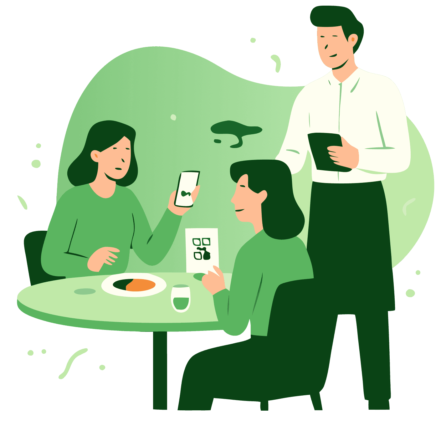 Mobile ordering screens